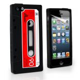 Case Iphone 5 Cassete Preta