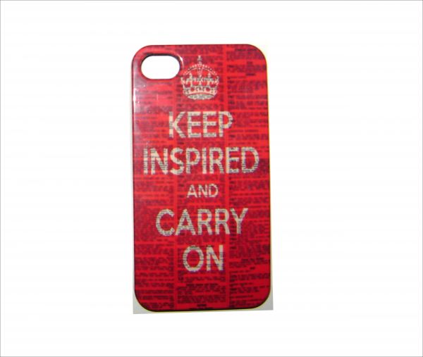 Case Iphone 4/4s KEEP INSPIRED AND CARRY ON
